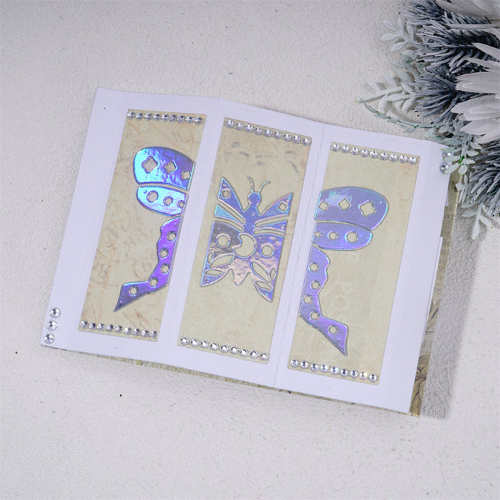 Kokorosa Metal Cutting Dies With Foldabe Butterfly Background Board