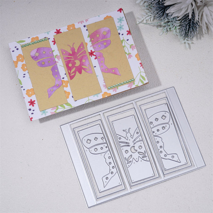 Kokorosa Metal Cutting Dies With Foldabe Butterfly Background Board