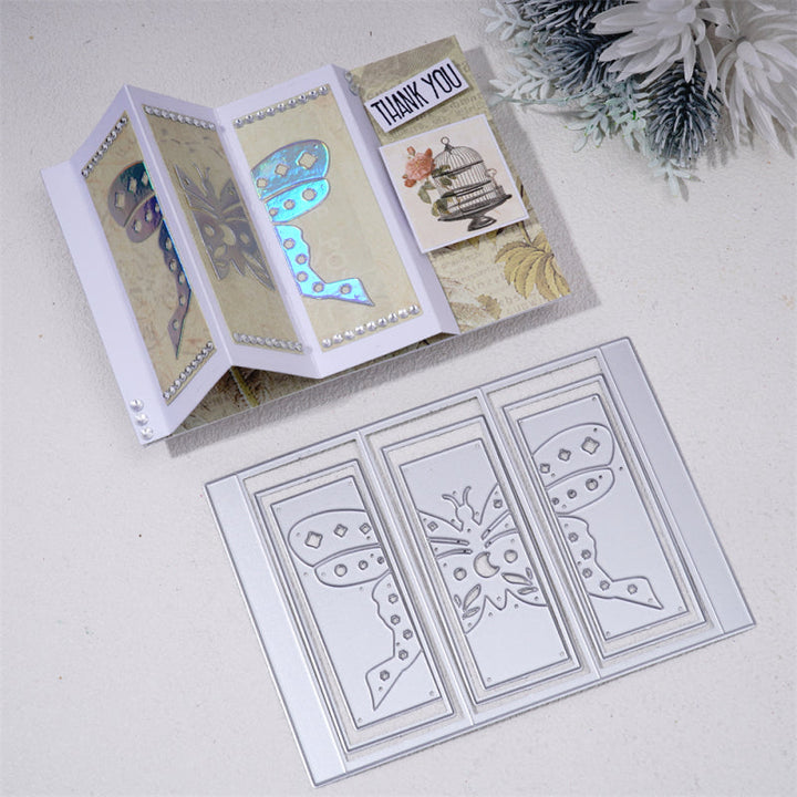Kokorosa Metal Cutting Dies With Foldabe Butterfly Background Board