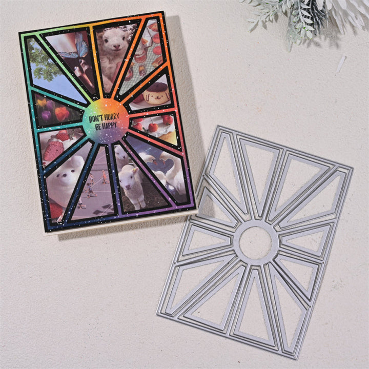 Kokorosa Metal Cutting Dies With Line Hollow Background Board