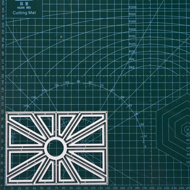 Kokorosa Metal Cutting Dies With Line Hollow Background Board