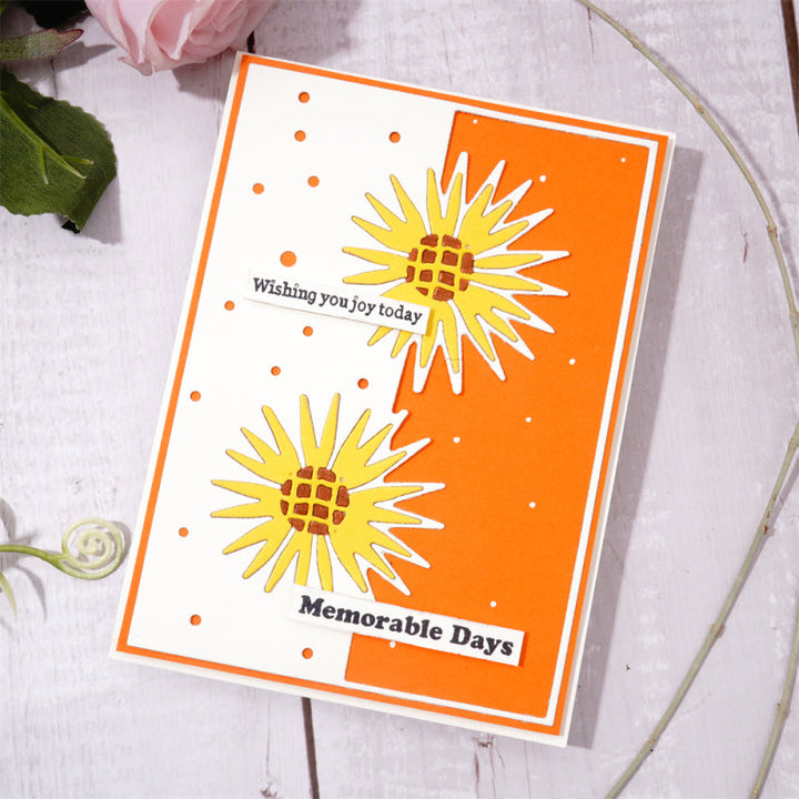 Kokorosa Metal Cutting Dies With Sunflower Border