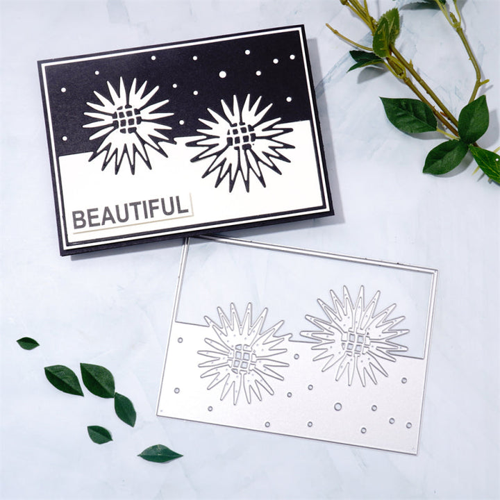 Kokorosa Metal Cutting Dies With Sunflower Border