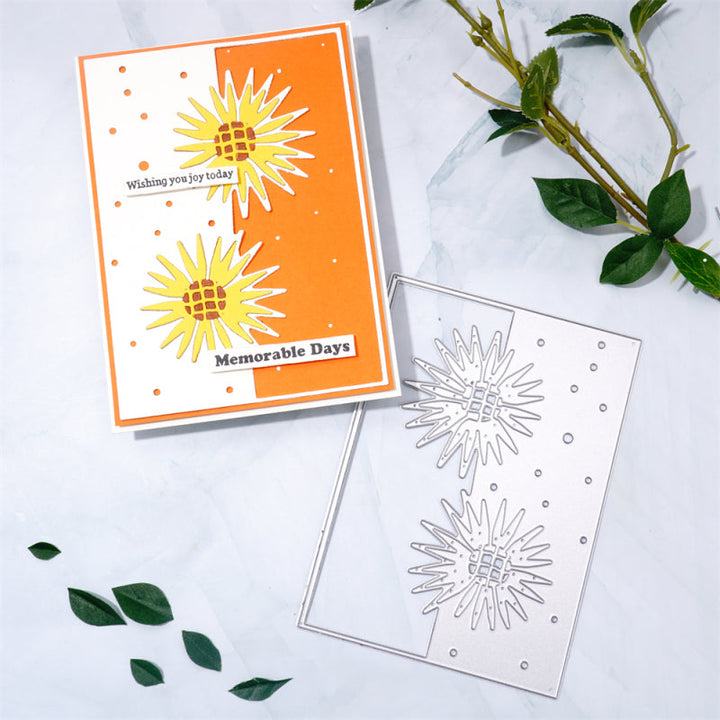 Kokorosa Metal Cutting Dies With Sunflower Border