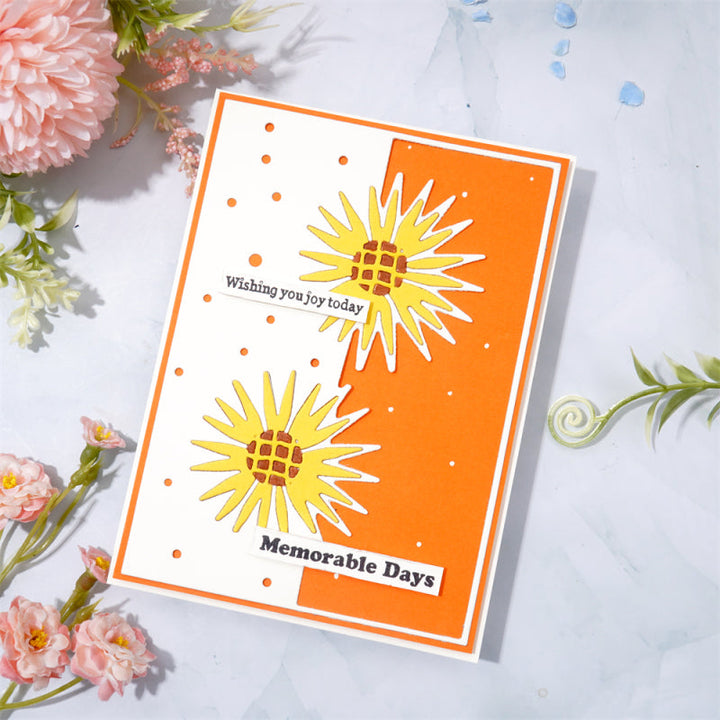 Kokorosa Metal Cutting Dies With Sunflower Border