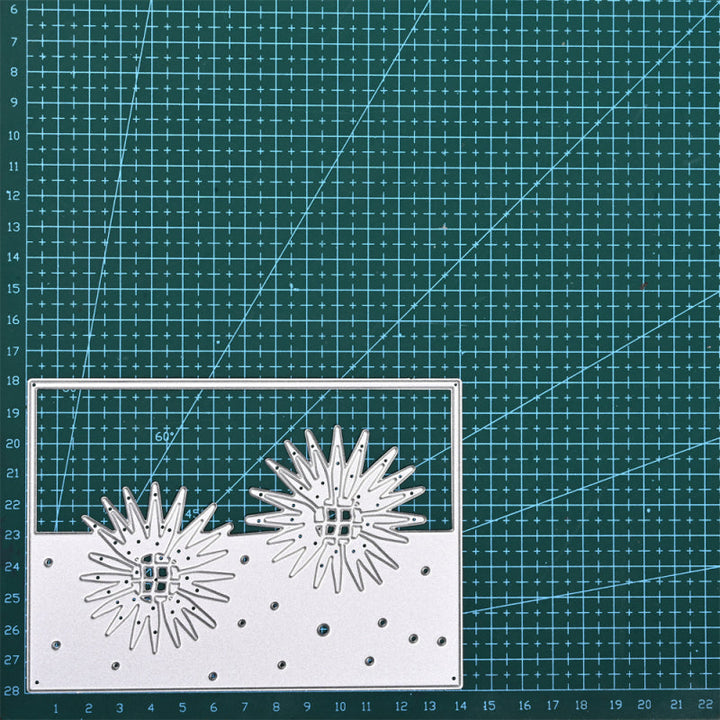 Kokorosa Metal Cutting Dies With Sunflower Border