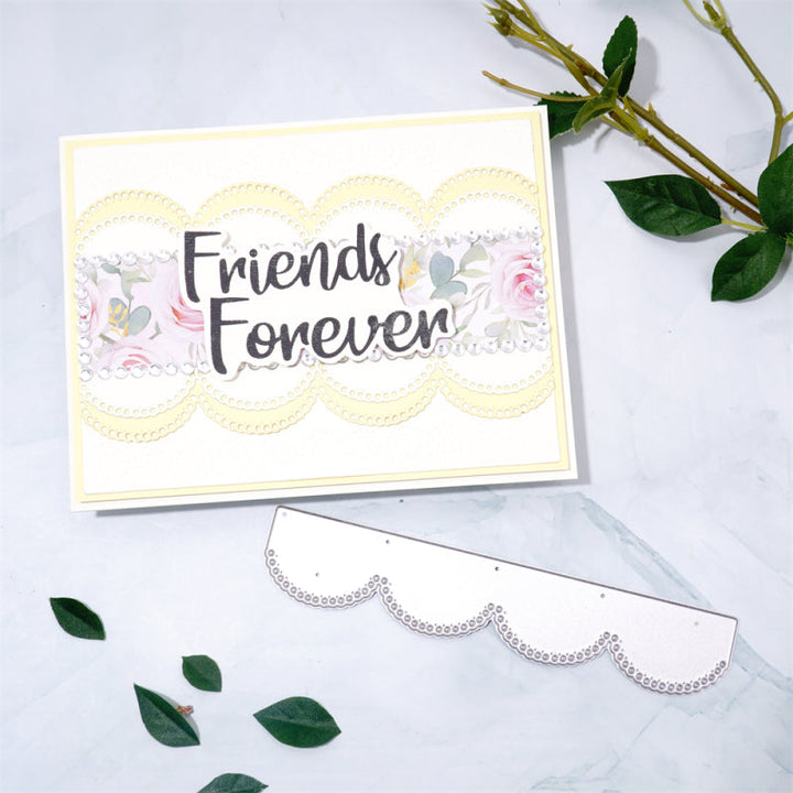 Kokorosa Metal Cutting Dies With Wave Lace Border