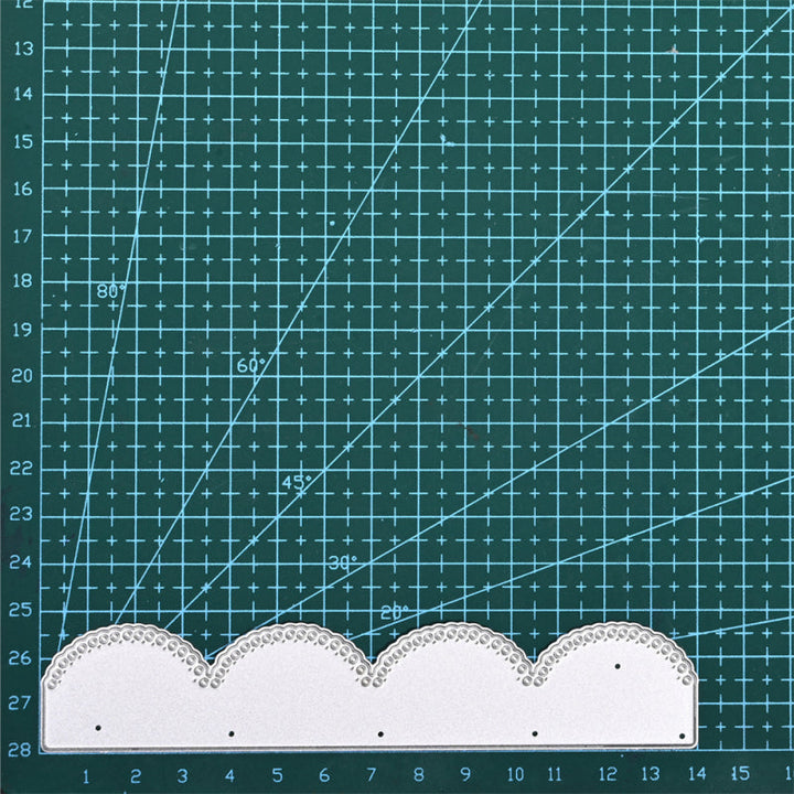 Kokorosa Metal Cutting Dies With Wave Lace Border