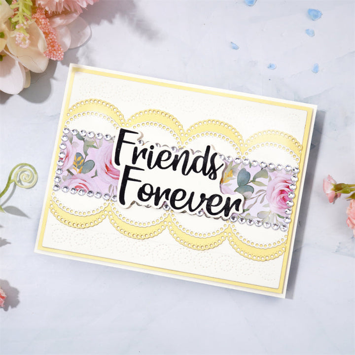 Kokorosa Metal Cutting Dies With Wave Lace Border