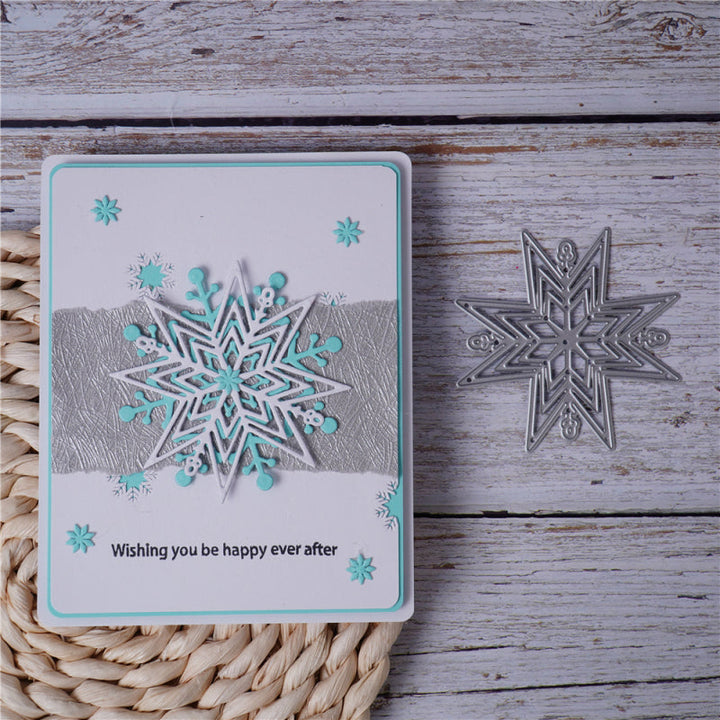 Kokorosa Metal Cutting Dies with 6pcs Snowflakes