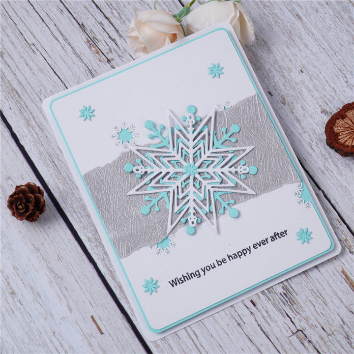 Kokorosa Metal Cutting Dies with 6pcs Snowflakes
