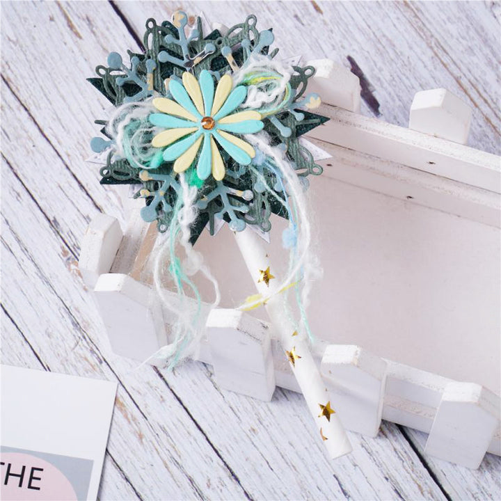 Kokorosa Metal Cutting Dies with 6pcs Snowflakes