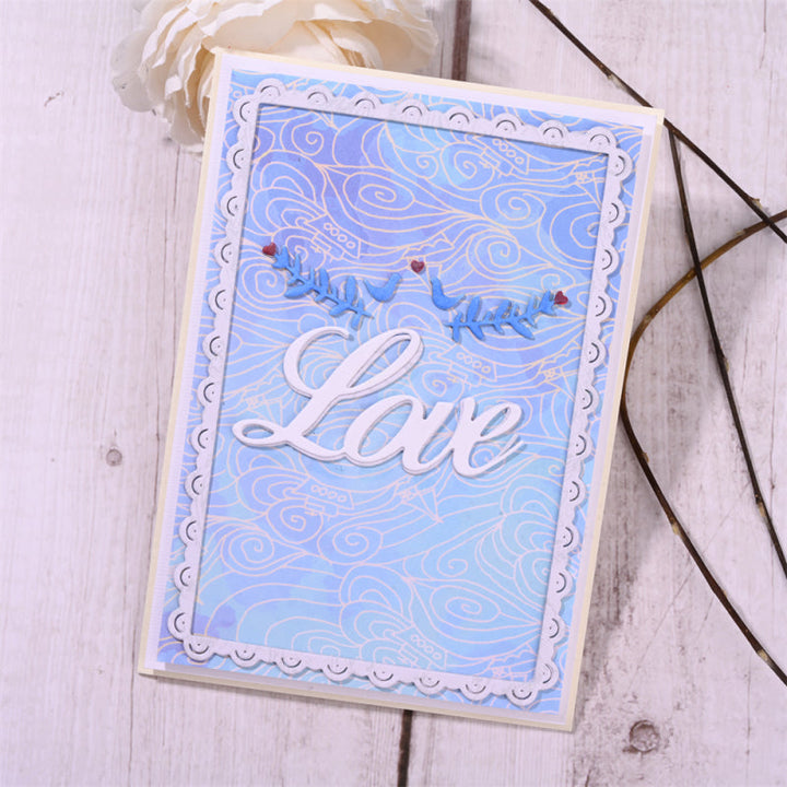 Kokorosa Metal Cutting Dies with Branches Decorative Lace Border