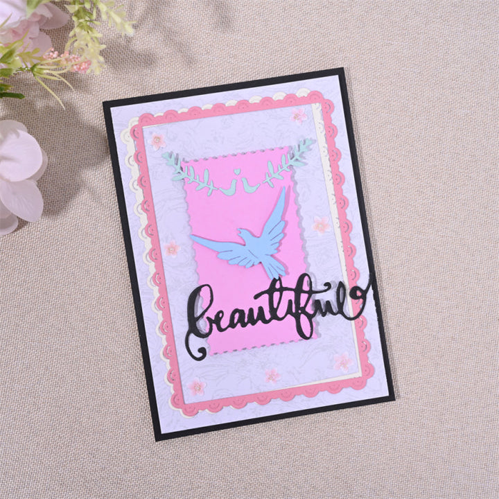 Kokorosa Metal Cutting Dies with Branches Decorative Lace Border