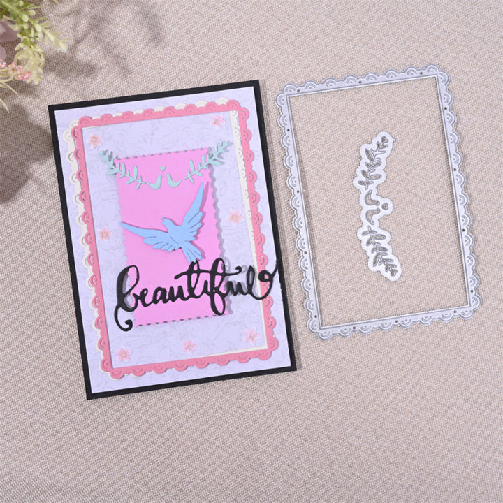 Kokorosa Metal Cutting Dies with Branches Decorative Lace Border