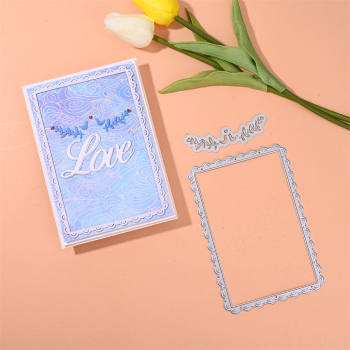 Kokorosa Metal Cutting Dies with Branches Decorative Lace Border