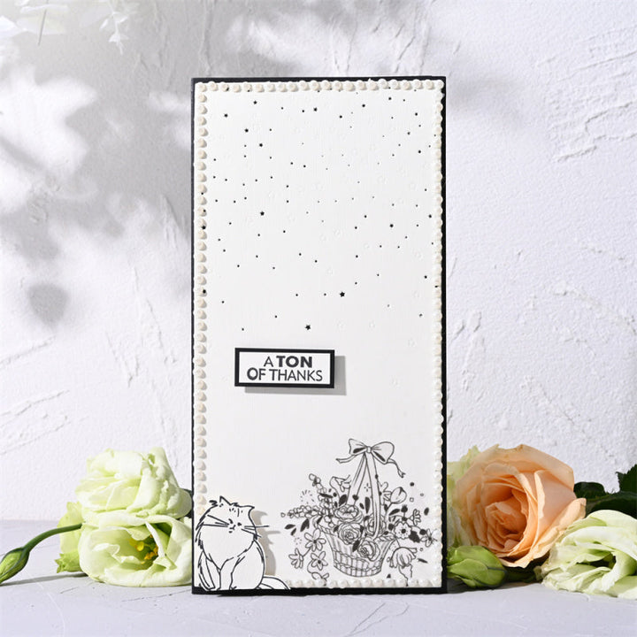 Kokorosa Metal Cutting Dies with Dot Background Board