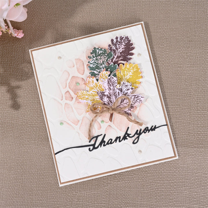 Kokorosa Metal Cutting Dies with English Phrases Line Decoration