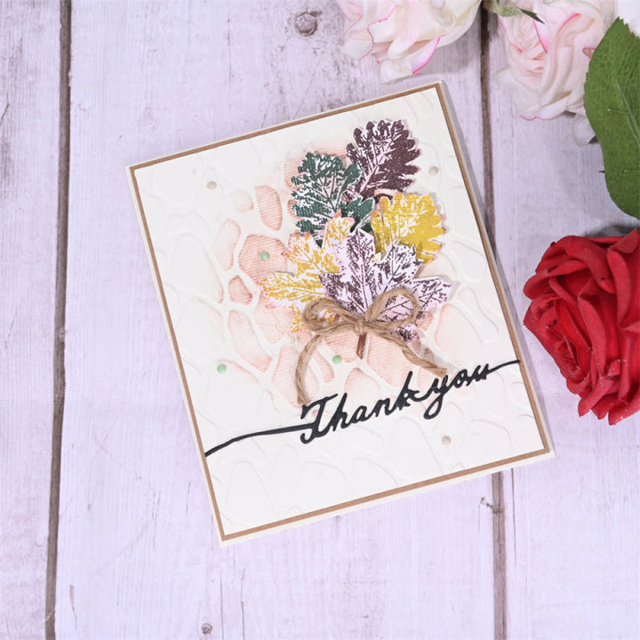 Kokorosa Metal Cutting Dies with English Phrases Line Decoration