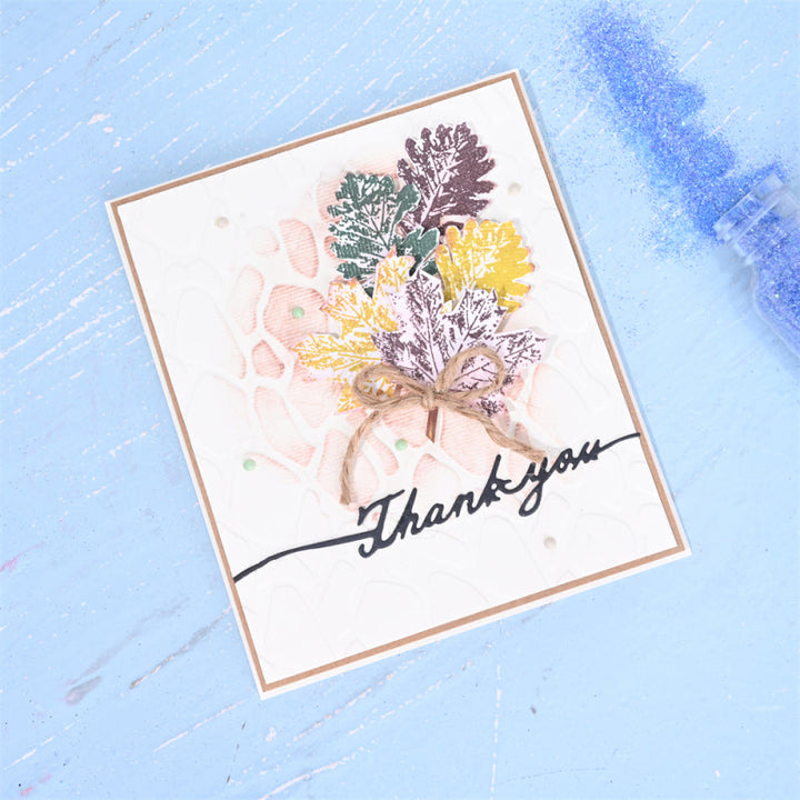 Kokorosa Metal Cutting Dies with English Phrases Line Decoration