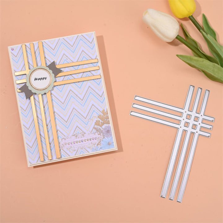 Kokorosa Metal Cutting Dies with Gift Ribbon Background Board