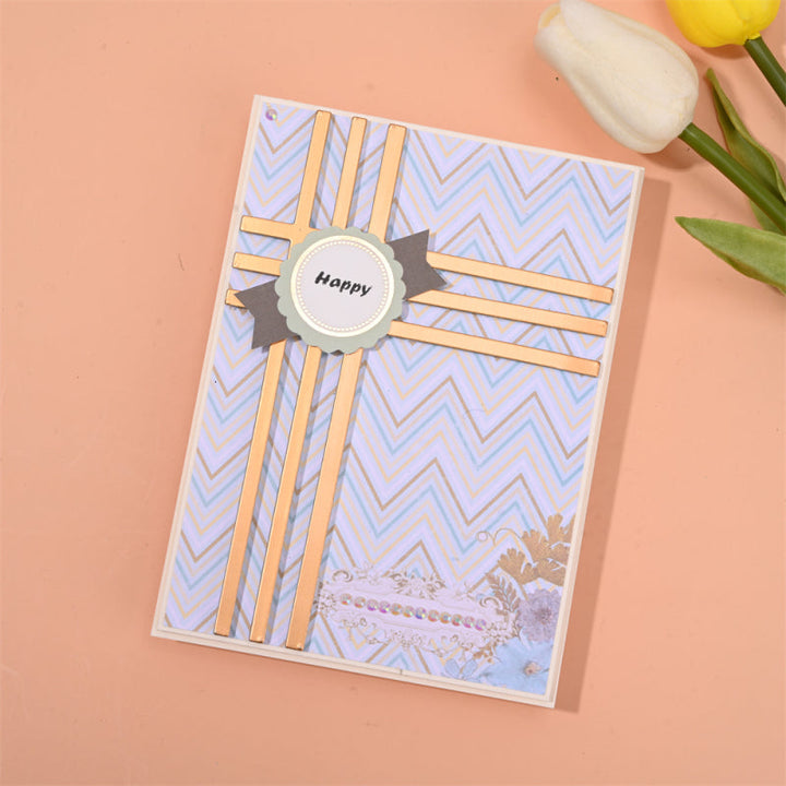 Kokorosa Metal Cutting Dies with Gift Ribbon Background Board