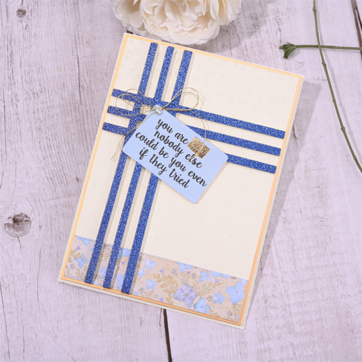 Kokorosa Metal Cutting Dies with Gift Ribbon Background Board