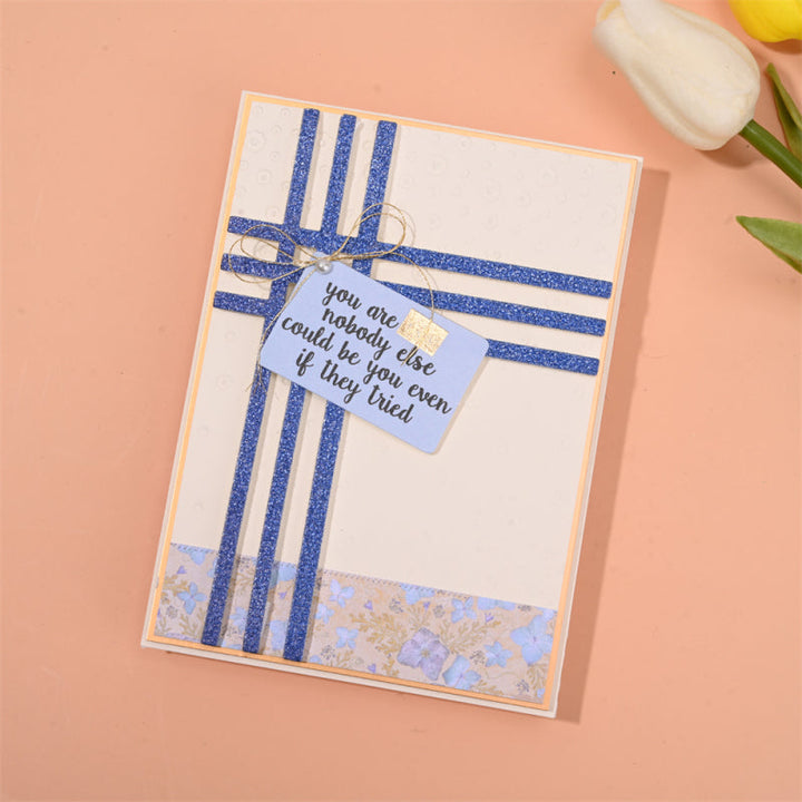 Kokorosa Metal Cutting Dies with Gift Ribbon Background Board