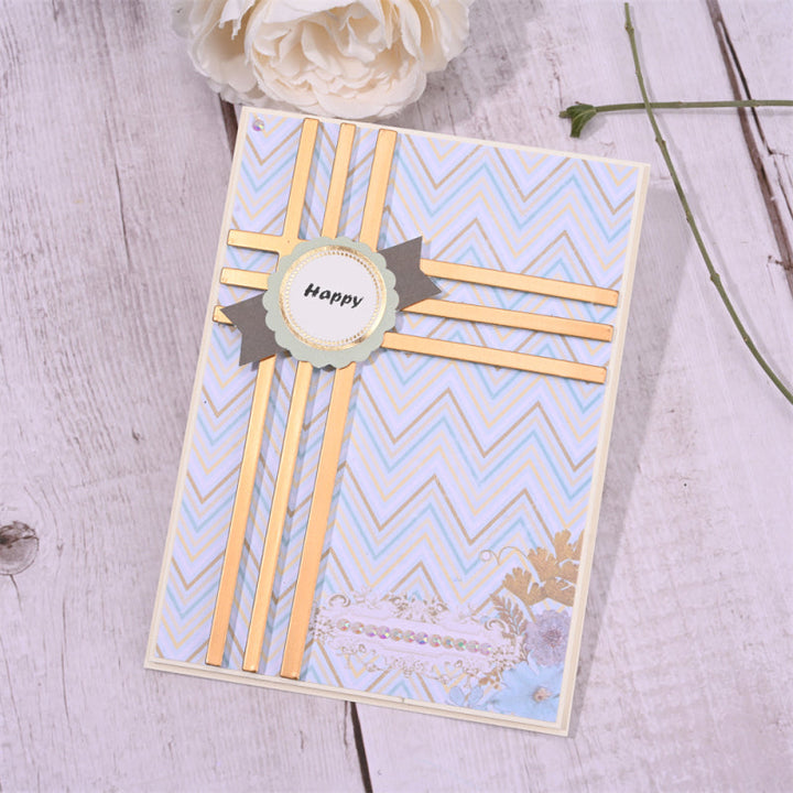 Kokorosa Metal Cutting Dies with Gift Ribbon Background Board