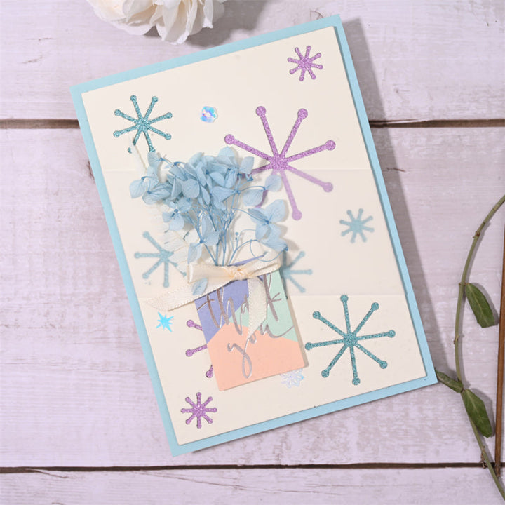 Kokorosa Metal Cutting Dies with Shining Star Snowflake Background Board