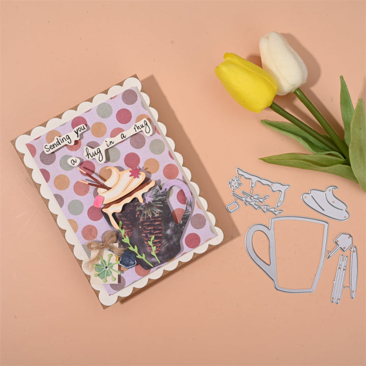Kokorosa Metal Cutting Dies with Sweet Creamy Coffee Mug