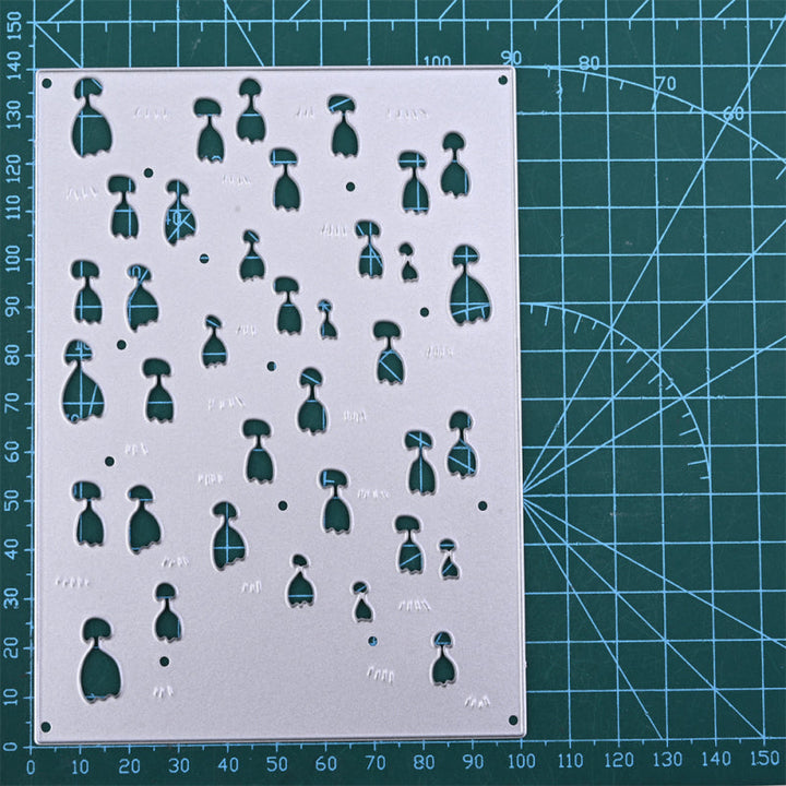 Kokorosa Metal Cutting Dies with Tulip Bushes Background