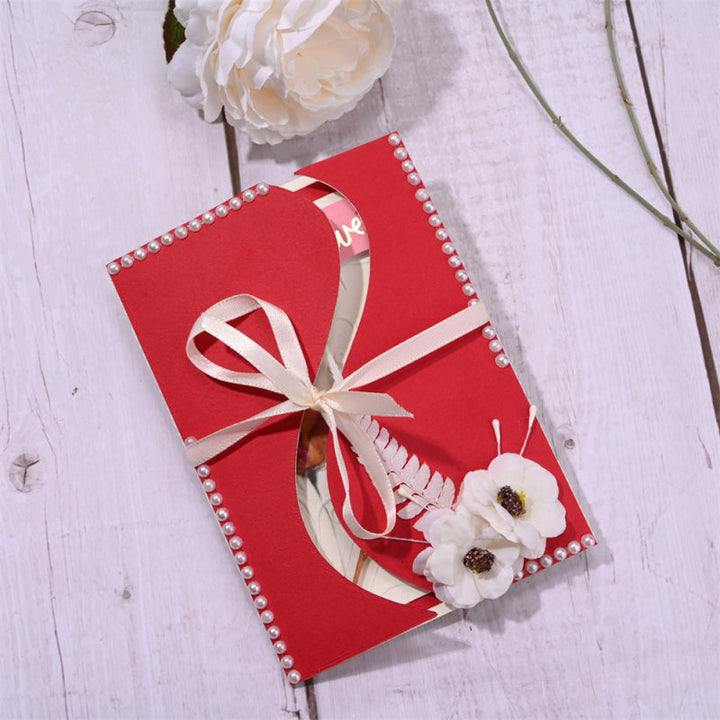 Kokorosa Metal Cutting Dies with Wavy Line Foldable Card Cover