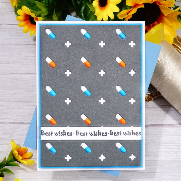 Kokorosa Metal Cutting Dies with Pills Background Board