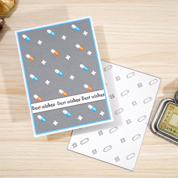 Kokorosa Metal Cutting Dies with Pills Background Board