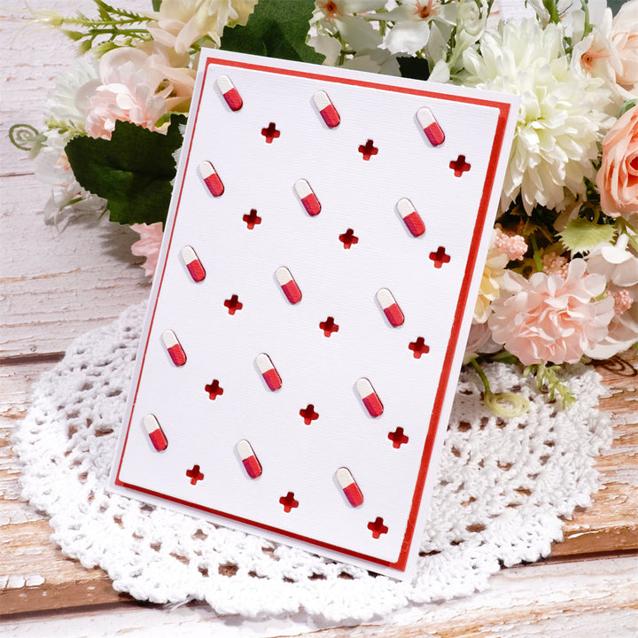 Kokorosa Metal Cutting Dies with Pills Background Board