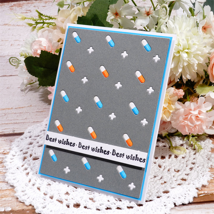 Kokorosa Metal Cutting Dies with Pills Background Board