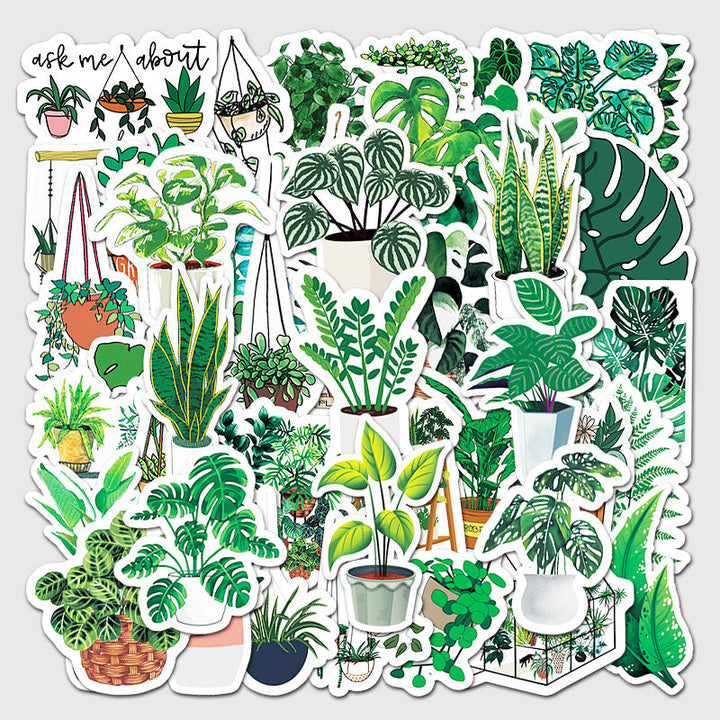 Kokorosa Potted Plants Stickers (50pcs)