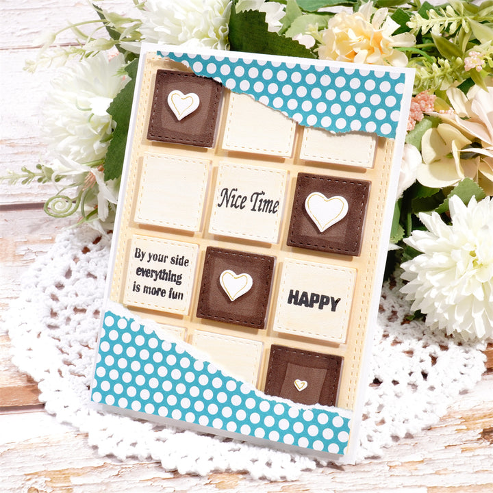 Kokorosa Metal Cutting Dies with Small Square Background Board
