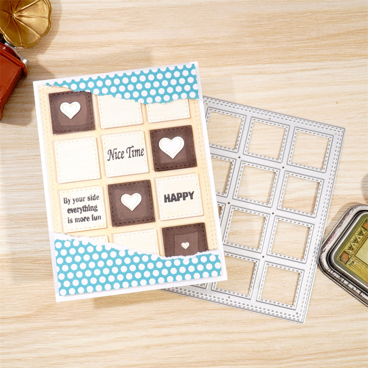 Kokorosa Metal Cutting Dies with Small Square Background Board