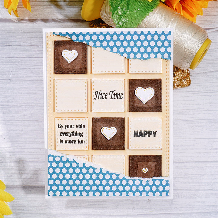 Kokorosa Metal Cutting Dies with Small Square Background Board