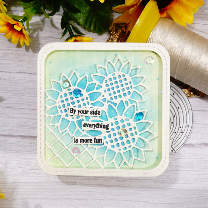 Kokorosa Metal Cutting Dies With Sunflower Bush