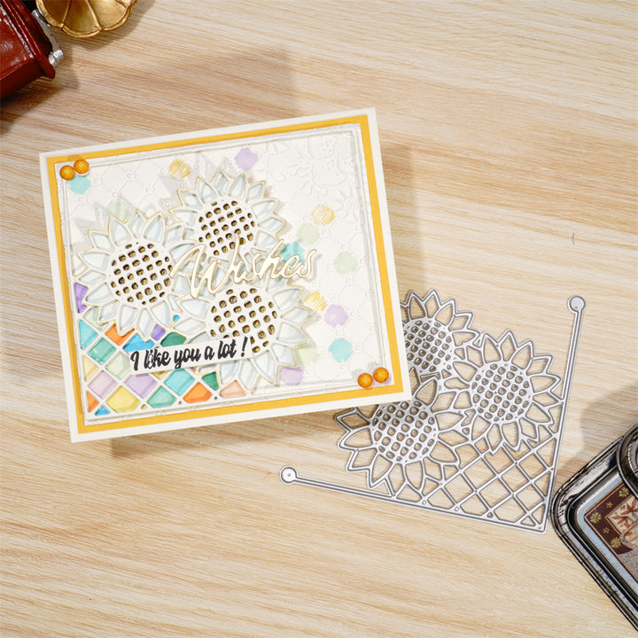 Kokorosa Metal Cutting Dies With Sunflower Bush