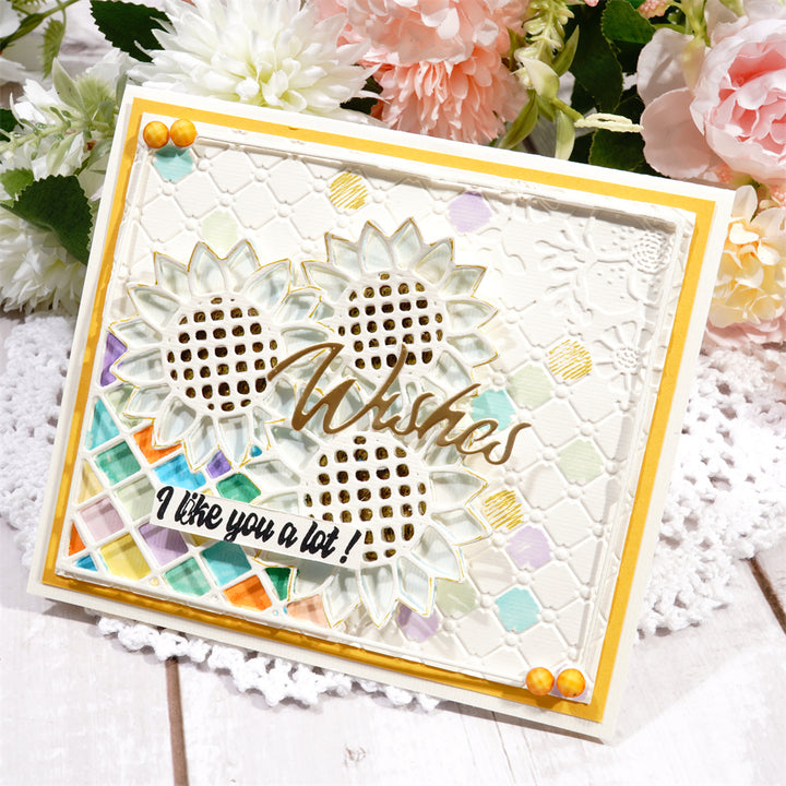 Kokorosa Metal Cutting Dies With Sunflower Bush