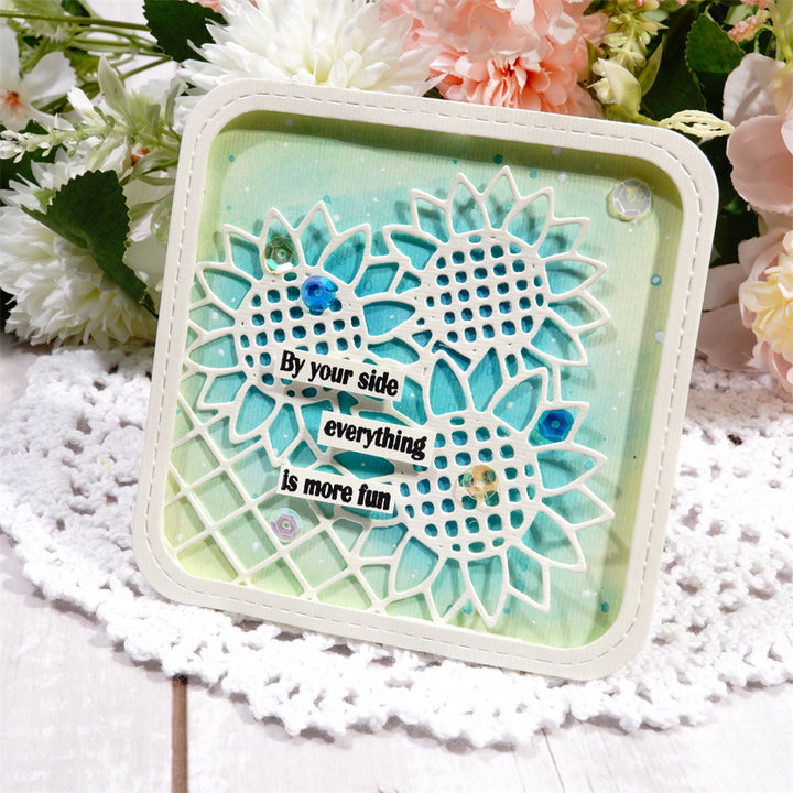 Kokorosa Metal Cutting Dies With Sunflower Bush