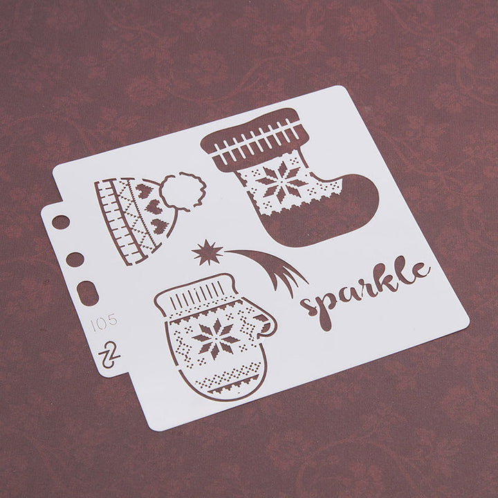 Kokorosa Warm Winter Suit DIY Painting Hollow Stencil