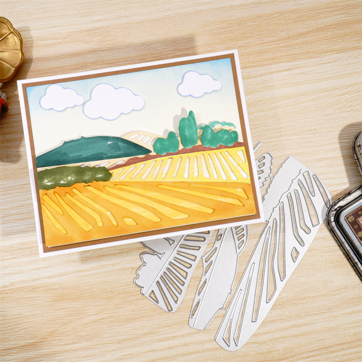 Kokorosa Metal Cutting Dies with Wheatfield Border