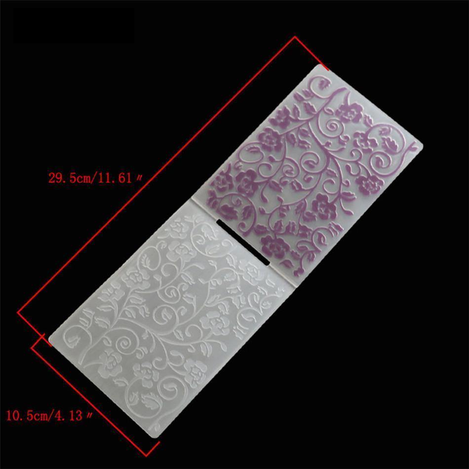 1PCS Plastic flower Embossing Folder - kokorosastudio.com