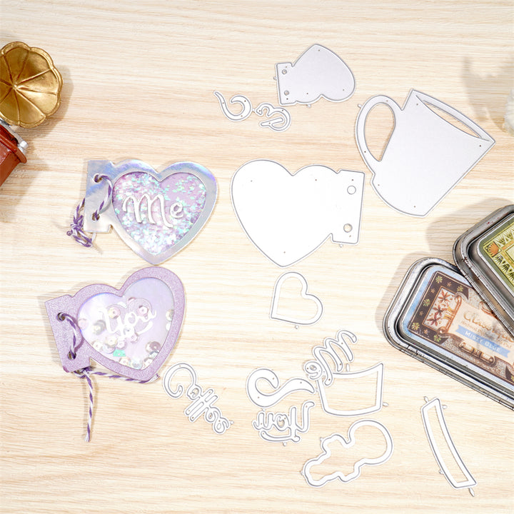 Kokorosa Metal Cutting Dies With You and Me Coffee Cup