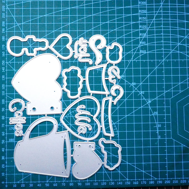 Kokorosa Metal Cutting Dies With You and Me Coffee Cup